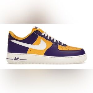 NEW Nike Women's Air Force 1 Low Be True To Her School LSU Shoes Sneakers / 7.5